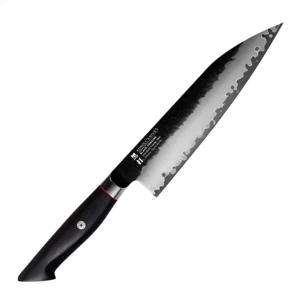 foto Kuchy�sk� n�� Chef/Gyuto 240 mm Konoll� Black Forging